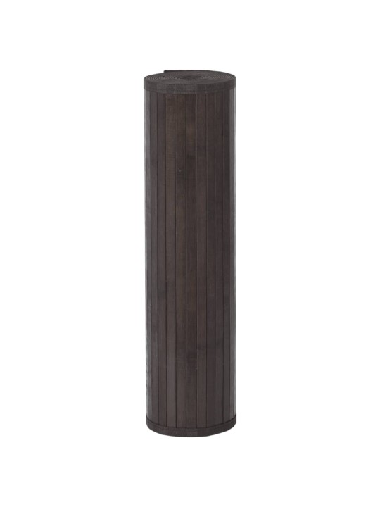 Koberec obdélníkový tmavě hnědý 80 x 1 000 cm bambus