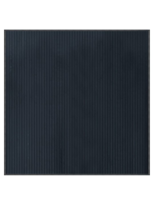 Koberec čtvercový šedý 100 x 100 cm bambus