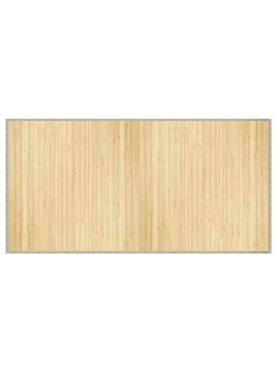 Koberec obdélníkový světle přírodní 100 x 200 cm bambus