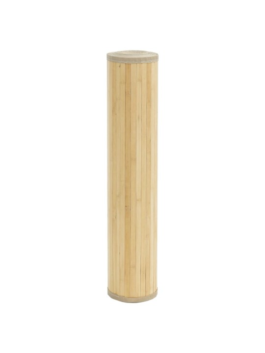 Koberec obdélníkový světle přírodní 100 x 200 cm bambus