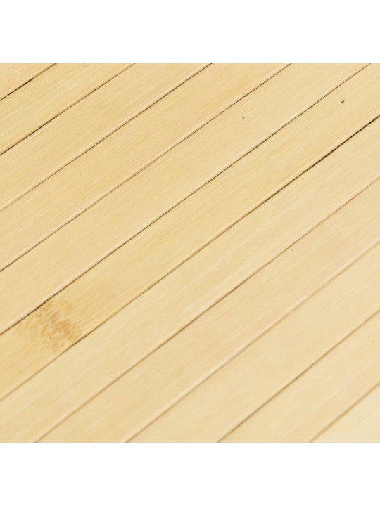 Koberec obdélníkový světle přírodní 100 x 200 cm bambus