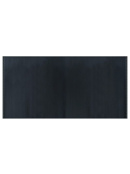 Koberec obdélníkový šedý 100 x 200 cm bambus