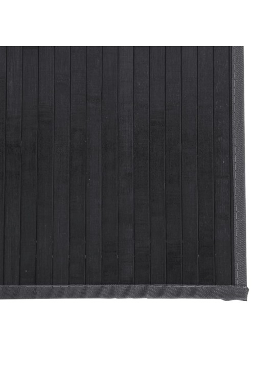 Koberec obdélníkový šedý 100 x 200 cm bambus