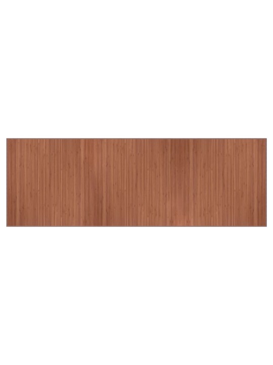 Koberec obdélníkový hnědý 100 x 300 cm bambus