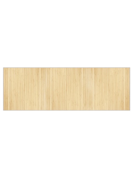 Koberec obdélníkový světle přírodní 100 x 300 cm bambus