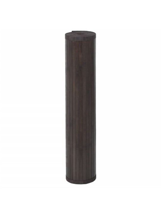 Koberec obdélníkový tmavě hnědý 100 x 500 cm bambus
