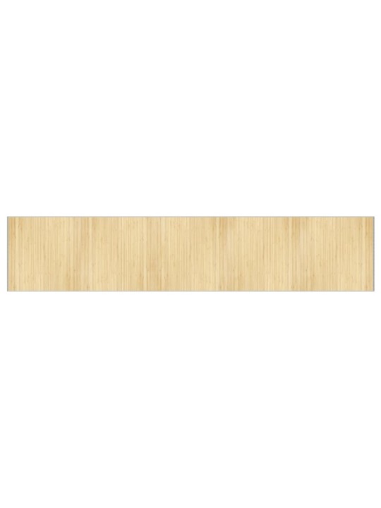 Koberec obdélníkový světle přírodní 100 x 1 000 cm bambus