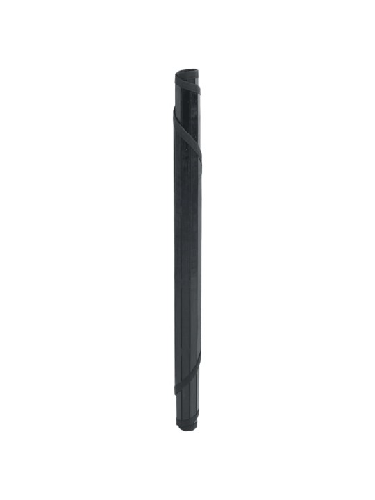 Koberec kulatý černý 60 cm bambus