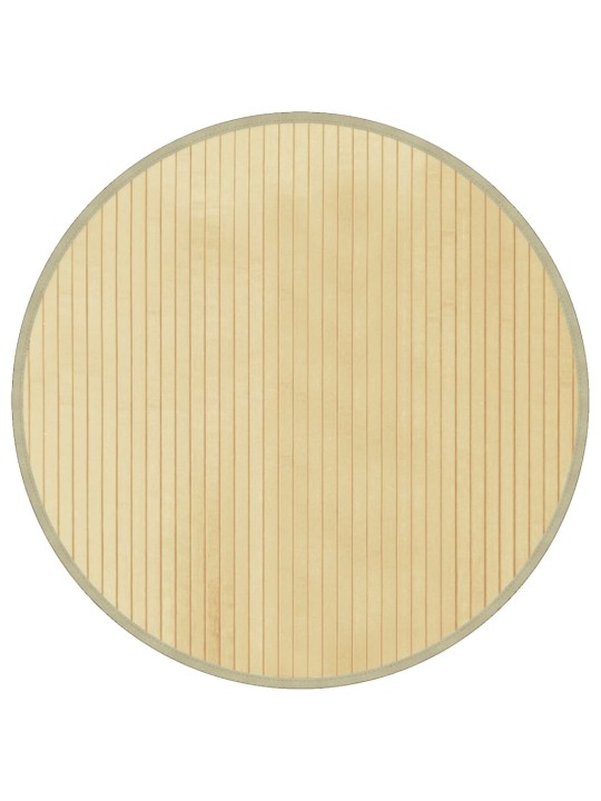 Koberec kulatý světle přírodní 60 cm bambus