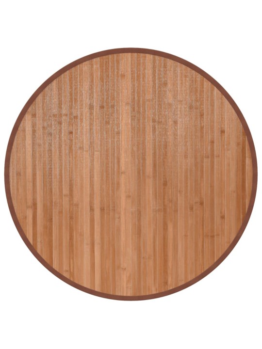 Koberec kulatý přírodní 80 cm bambus