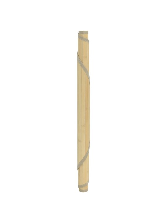 Koberec kulatý světle přírodní 80 cm bambus