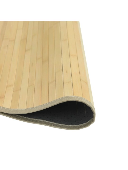 Koberec kulatý světle přírodní 80 cm bambus