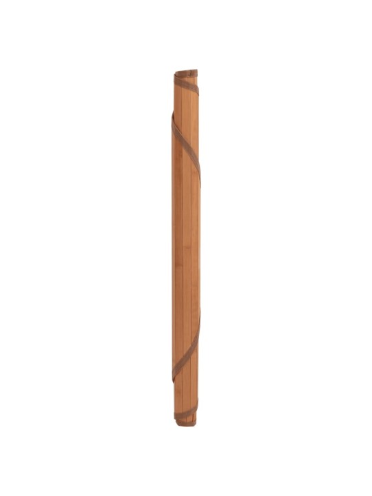 Koberec kulatý hnědý 100 cm bambus