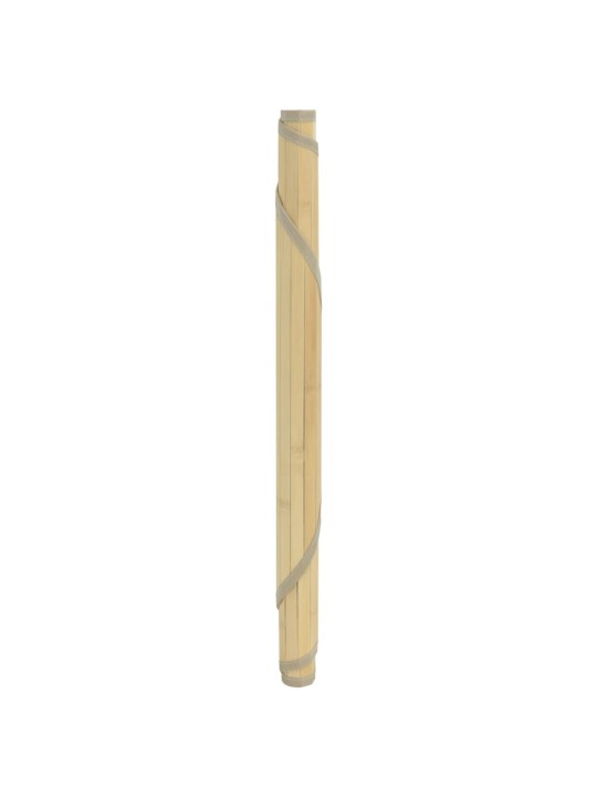 Koberec kulatý světle přírodní 100 cm bambus
