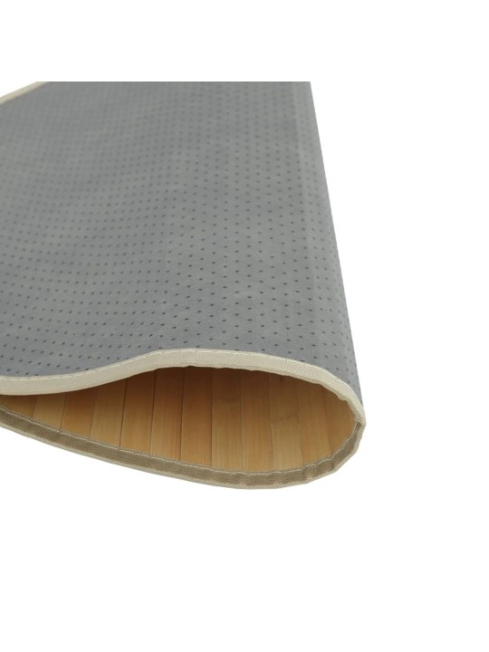 Koberec kulatý světle přírodní 100 cm bambus
