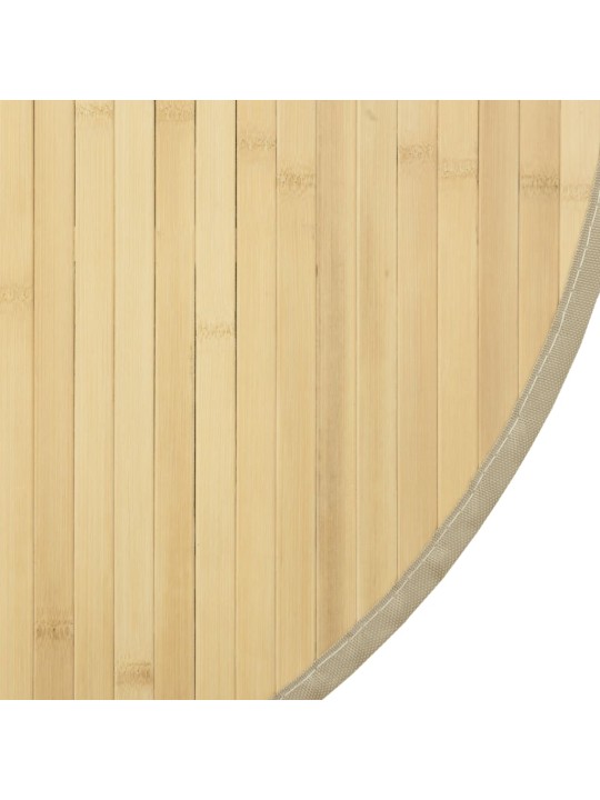 Koberec kulatý světle přírodní 100 cm bambus