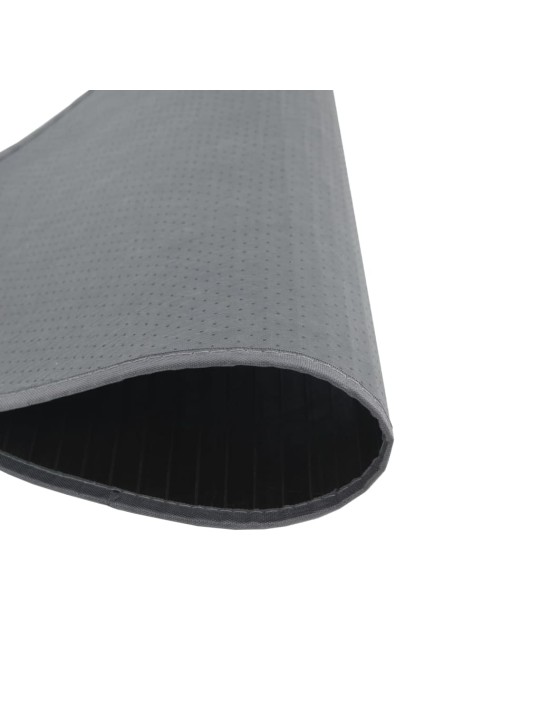 Koberec kulatý šedý 100 cm bambus