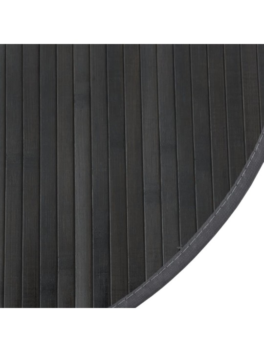 Koberec kulatý šedý 100 cm bambus