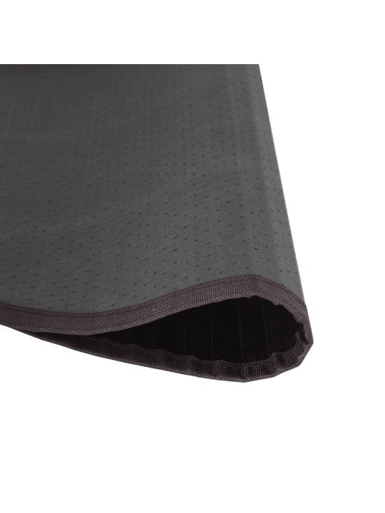 Koberec kulatý tmavě hnědý 100 cm bambus