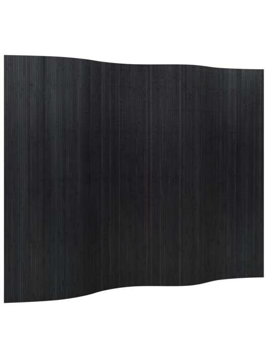 Paraván černý 165 x 250 cm bambus