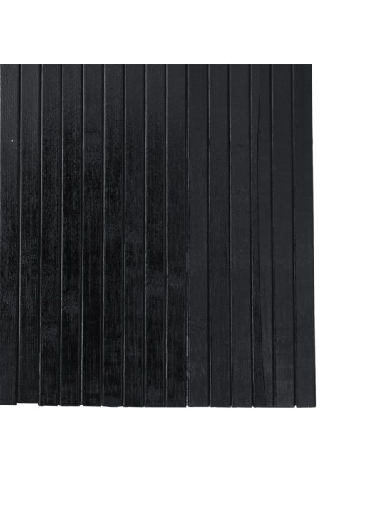 Paraván černý 165 x 250 cm bambus