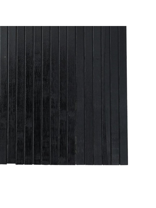 Paraván černý 165 x 400 cm bambus