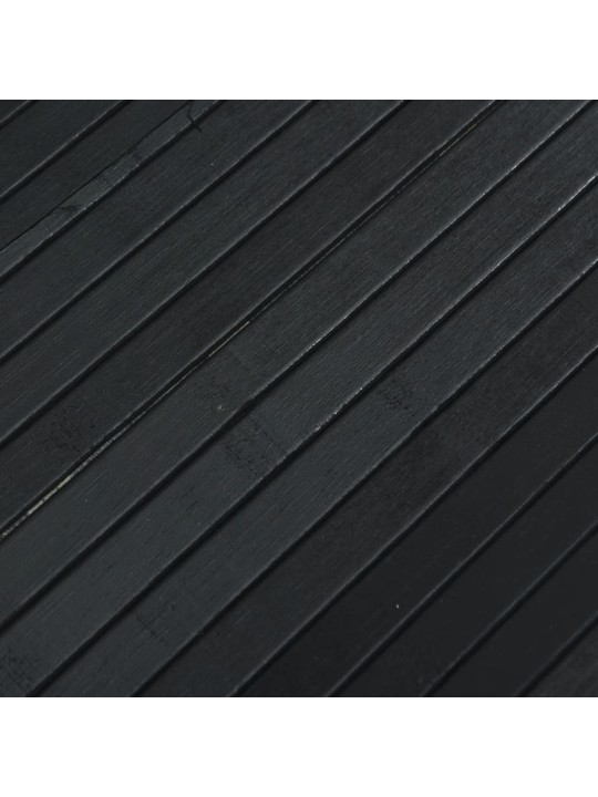 Paraván černý 165 x 400 cm bambus