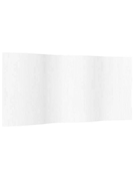 Paraván bílý 165 x 400 cm bambus