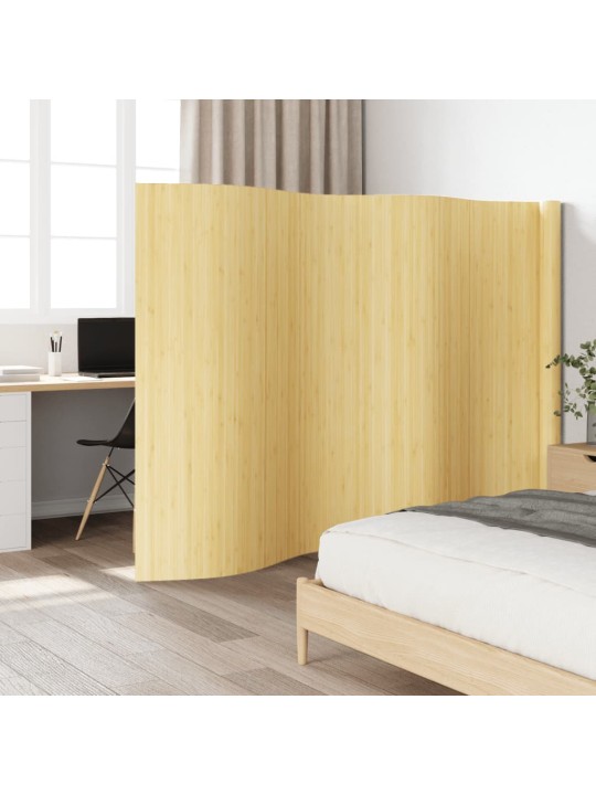 Paraván světle přírodní 165 x 600 cm bambus