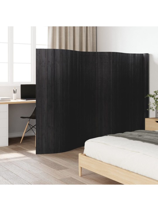 Paraván šedý 165 x 600 cm bambus
