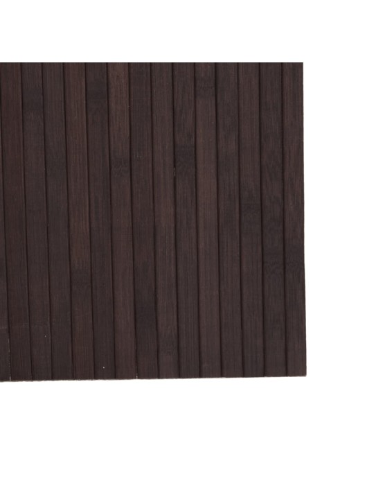 Paraván tmavě hnědý 165 x 600 cm bambus