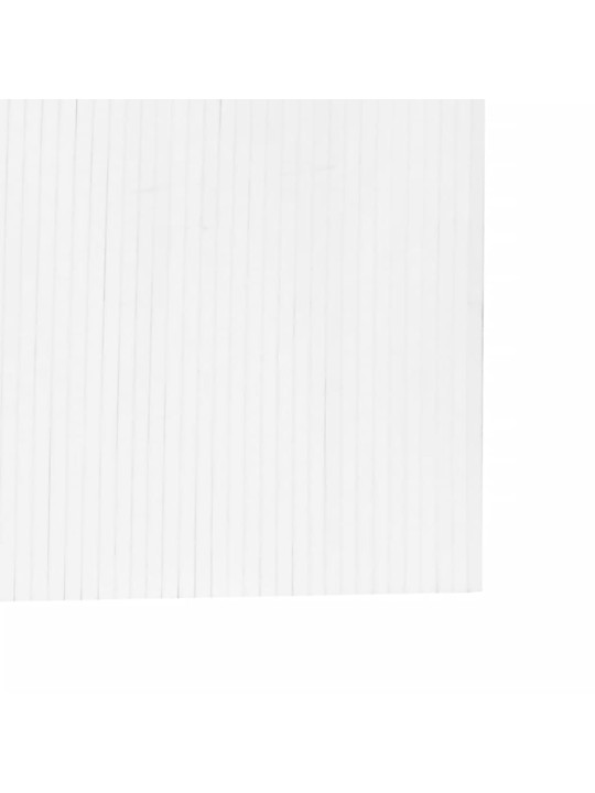 Paraván bílý 165 x 600 cm bambus