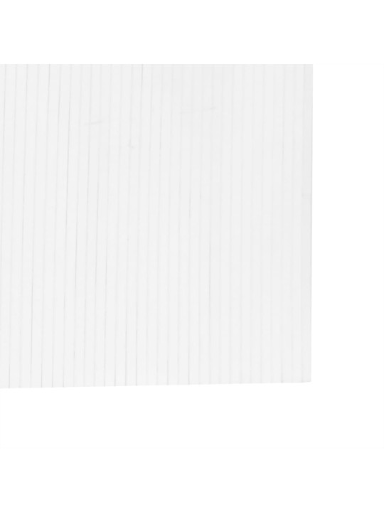 Paraván bílý 165 x 800 cm bambus
