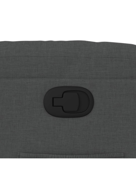 Polohovací křeslo tmavě šedé textil