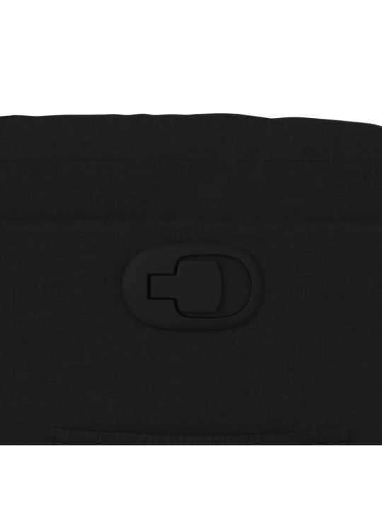 Polohovací křeslo černé textil