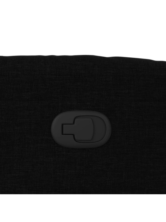 Polohovací křeslo černé textil