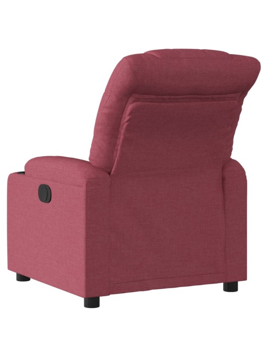 Polohovací křeslo vínové textil