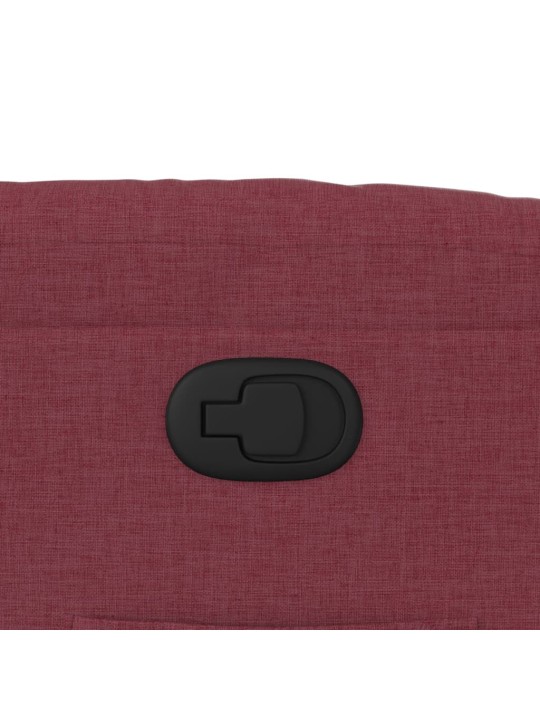 Polohovací křeslo vínové textil