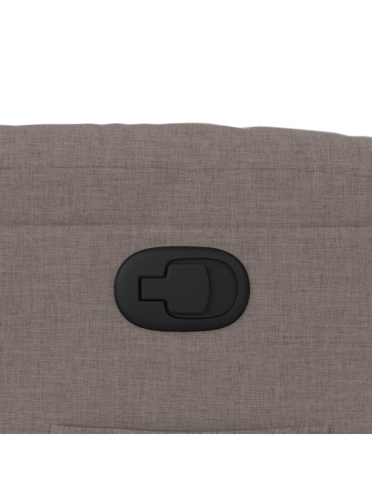 Polohovací křeslo taupe textil