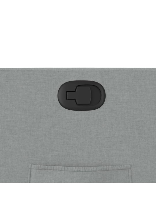 Polohovací křeslo světle šedé textil