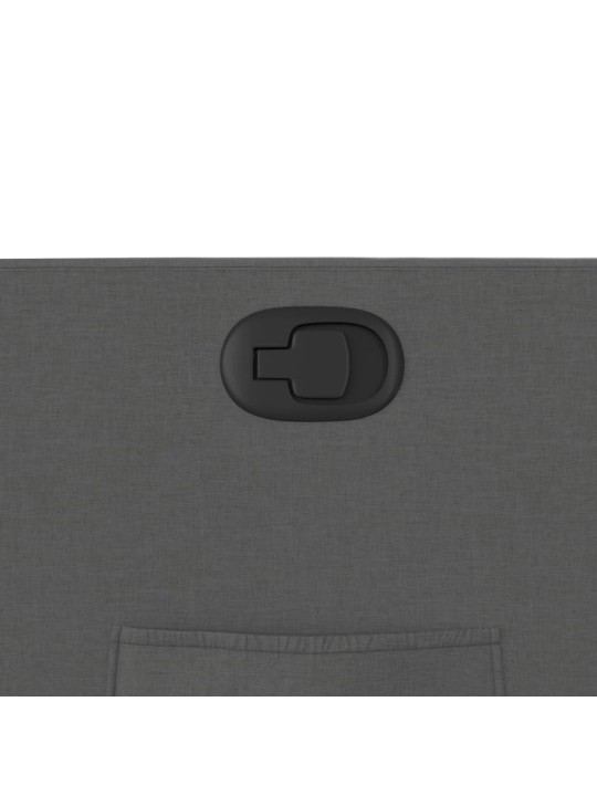 Polohovací křeslo tmavě šedé textil