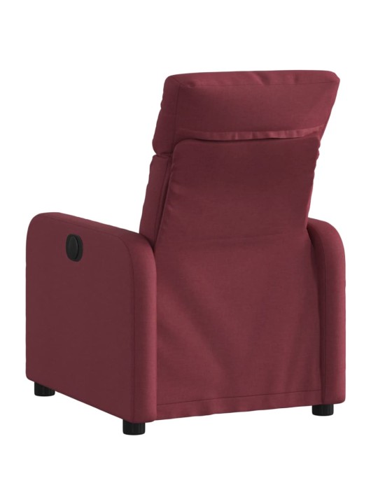 Polohovací křeslo vínové textil
