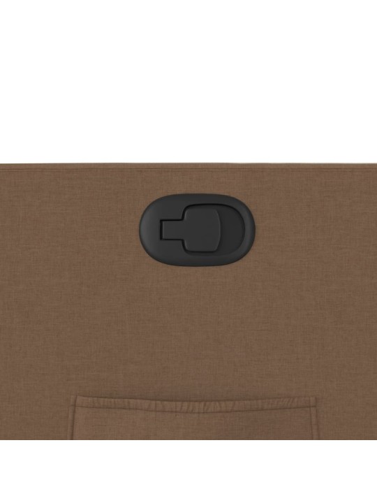 Polohovací křeslo hnědé textil