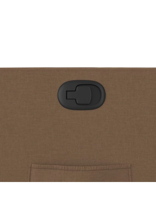 Polohovací křeslo hnědé textil