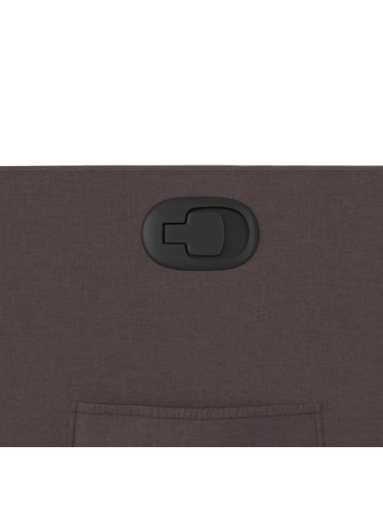 Polohovací křeslo tmavě hnědé textil