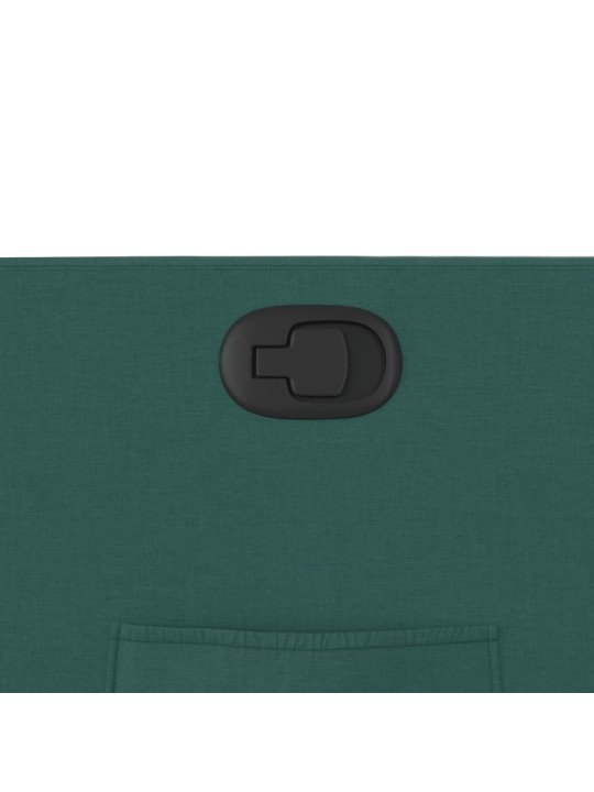 Polohovací křeslo tmavě zelené textil