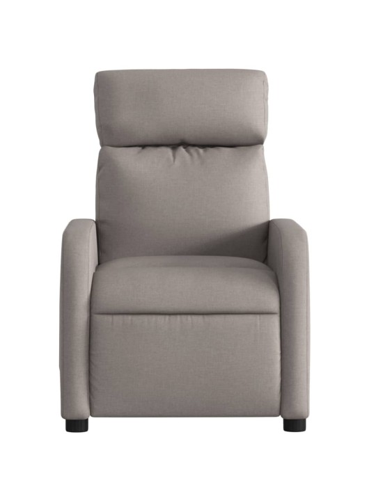 Polohovací křeslo taupe textil