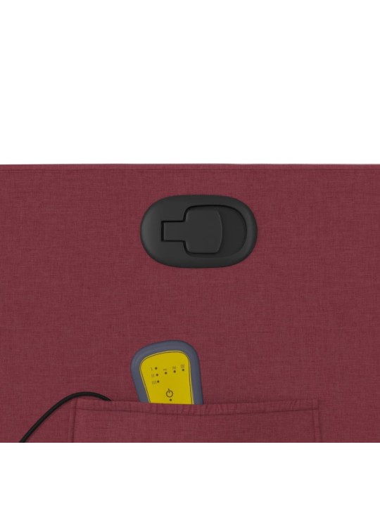 Masážní polohovací křeslo vínové textil