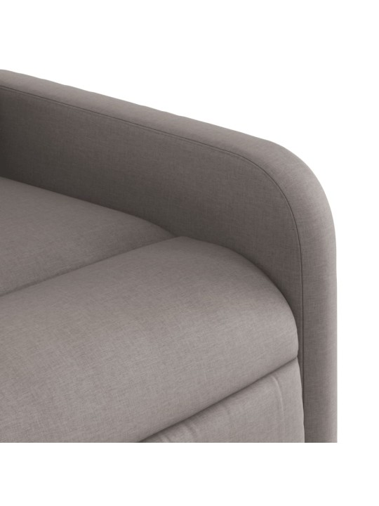 Masážní polohovací křeslo taupe textil