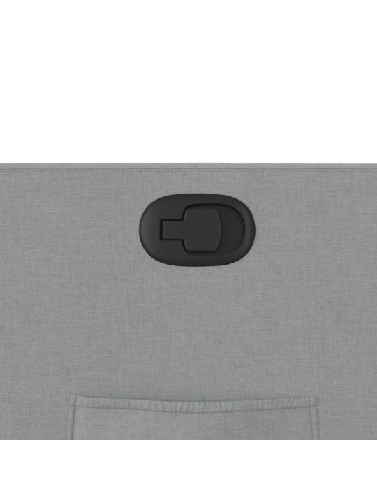 Polohovací křeslo světle šedé textil